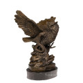 Животных Бронзовая Скульптура Птица Сова Украшения Латунь Статуя Т-626